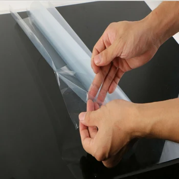 

Auto Vinyl Film Glossy Clear Transparent Headlights Wrap 1 Roll Removable