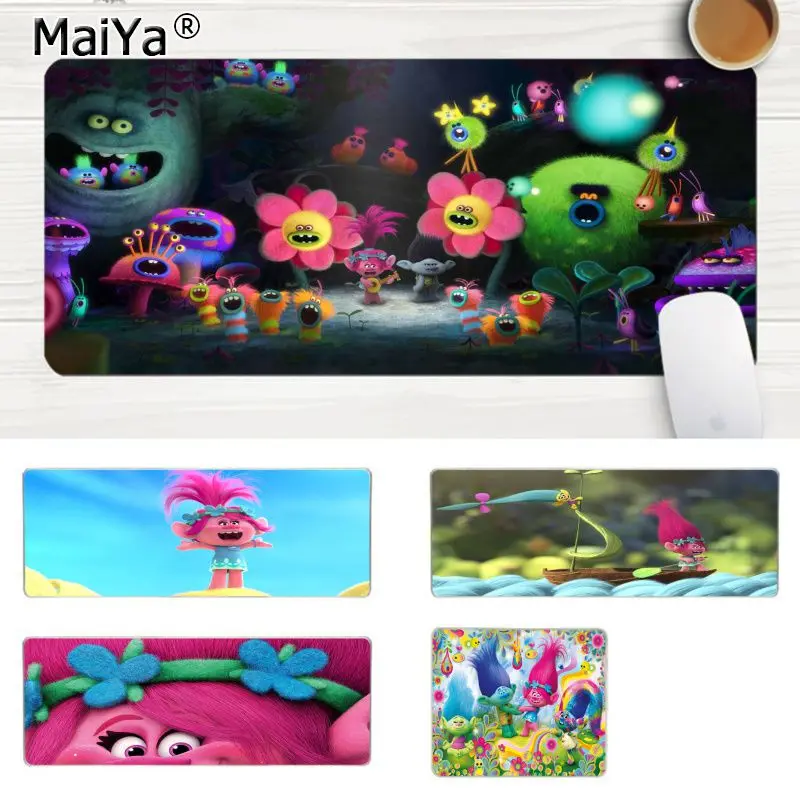MaiYa с маковым принтом и рисунками троллей костюм геймера Скорость мыши Розничная небольшие резиновые Мышь Коврик Комфорт Мышь коврик игровой Lockedge Мышь pad