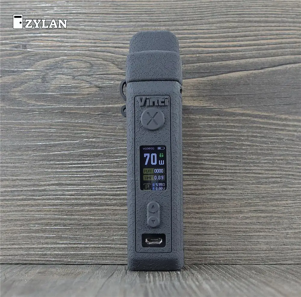 Новое поступление резиновый силиконовый чехол для Voopoo Vinci X Kit Vape Черный Белый |