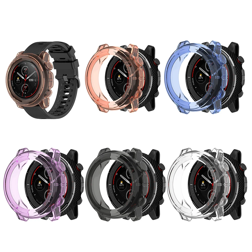 Ударопрочный чехол для Amazfit Stratos 3 A1928 аксессуары умных часов мягкий из ТПУ