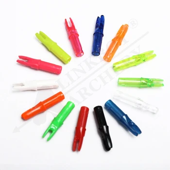 

60pcs arrow Internal Arrow Nocks ID6.2mm OD7.6mm bow and arrows Hunting Shooting Shaft Archery Tails Flecha Arqueria Plastic