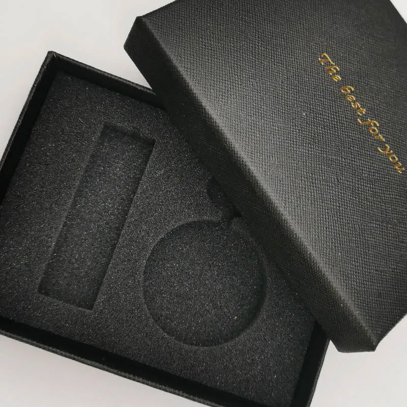 Новое поступление простые карманные часы коробка 13*10*3 см Модный классный черный картон элегантные подарки Декор для кексов карманные часы