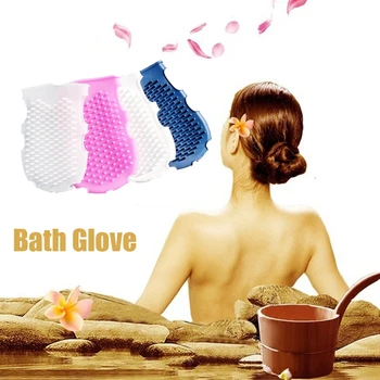 

Silicone Bath Glove Multifunctional Smooth Slimming Cellulite Brush Bathing Massage Glove Massager Relaxation Anti Fat Body