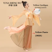  Classical Dance Gauze Dance Clothes Practice Clothes Female Summer Charm Flowing Blouse Cardigan Chinese Folk Performance Dance 