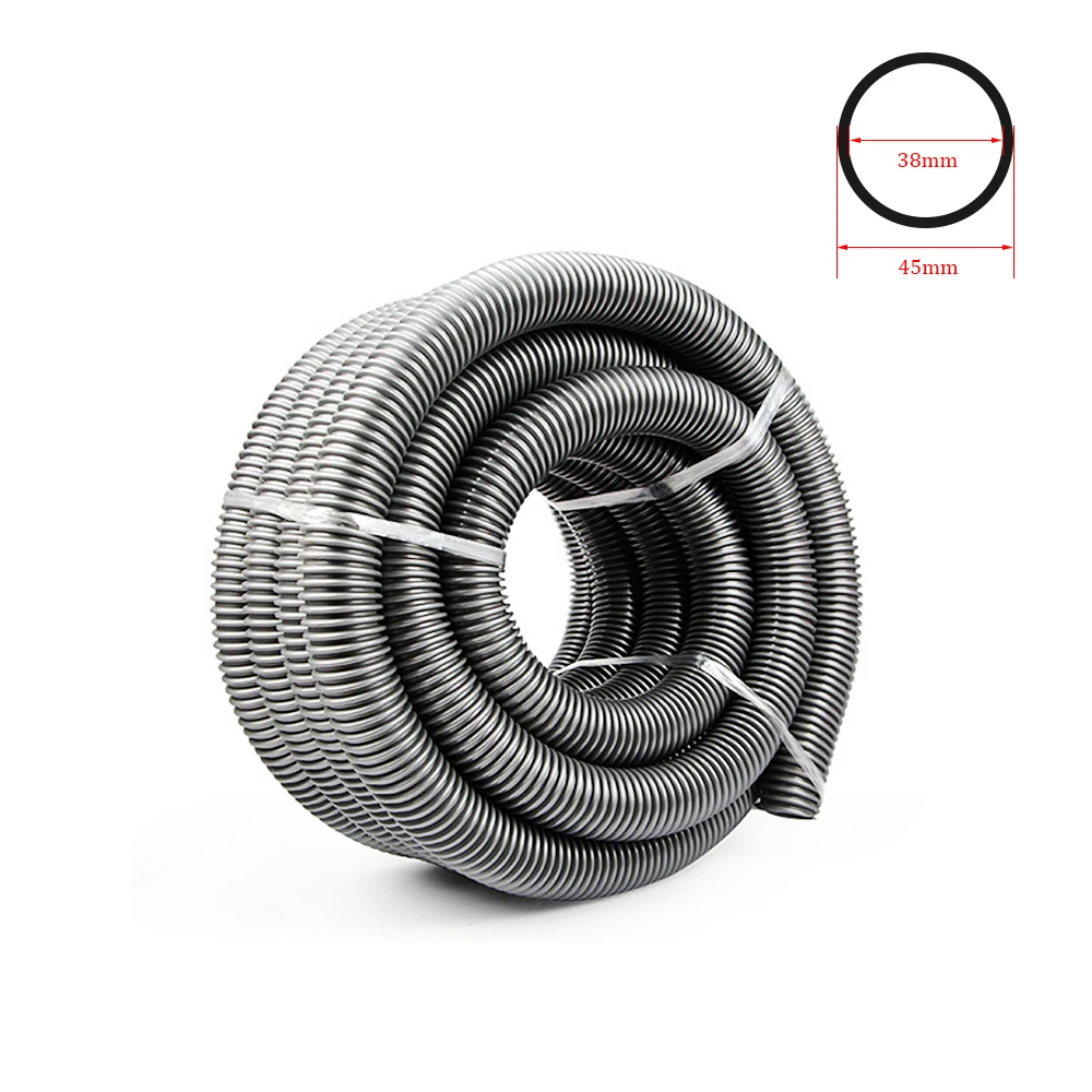 Vacuum Cleaner Thread Hose Straws Inner 38mm Outer 48mm Soft Pipes Bellows Vacuum Tube Accessories Gray