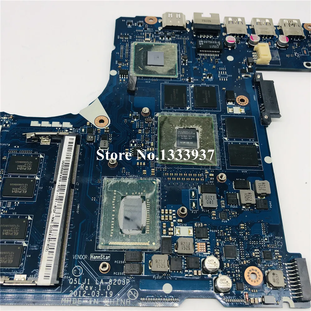incredible  Q5LJ1 LA-8203P Main Board For Acer M5-581T Laptop Motherboard i5-3317U/i5-3337U NBM2G11001 NB.M2G11