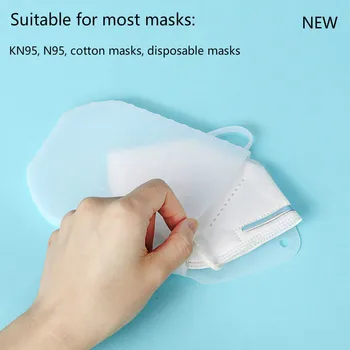 

Silicone Mask bag Portable Face Mask Holder Storage Box Mask Bag Dustproof Face Mask Case students Reusable Facemask Storage bag