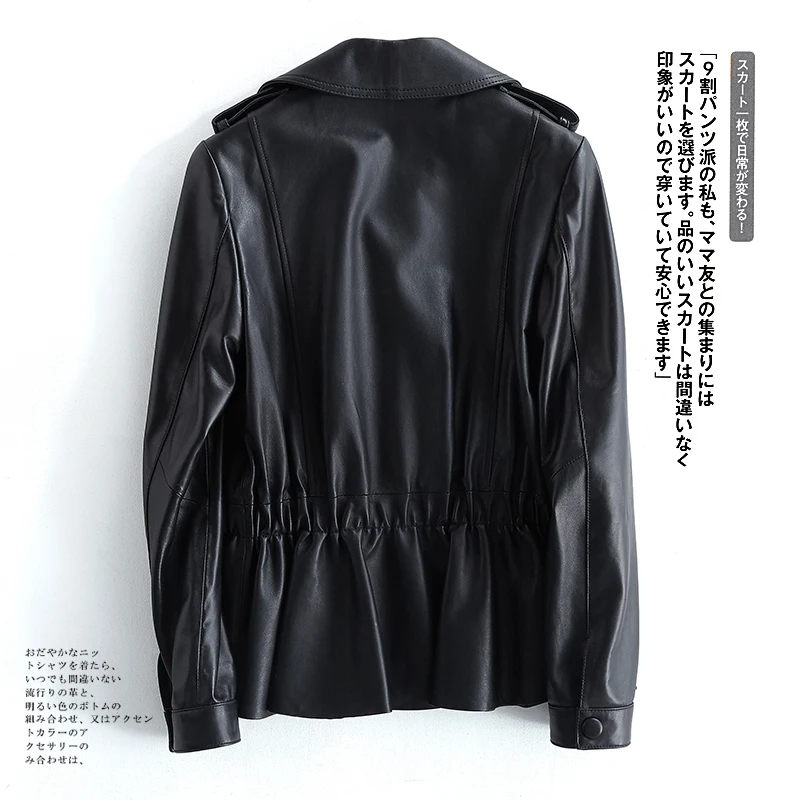 

Leather Genuine 2020 Jacket Women Spring Autumn Sheepskin Coat Korean Blazer Real Leather Chaqueta Cuero Mujer XR419