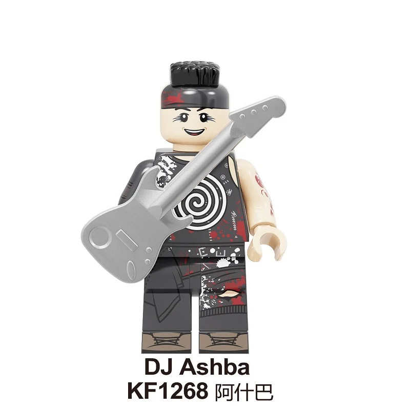 KF1268 20Pcs No Box 20 шт. строительные блоки рок-группа guns N' Roses Axl Rose DJ Ashba Stinson Frank Ferrer либхер Фигурки игрушки для детей KF6105 - Цвет: KF1268 20Pcs No Box