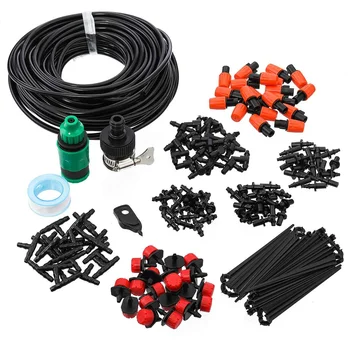 

167PCS 15m Drip Irrigation Kits Plant Watering Kit with Distribution Tubing Hose Irrigation System Automatic Irrigation Set