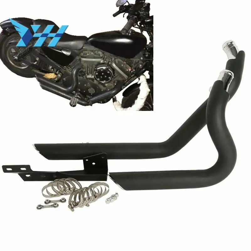 Для Harley Sportster Iron XL48 XL883/1200 C N L выхлопные мотоциклетные трубы системы XL1200 XL 883 2005 06 07 до год