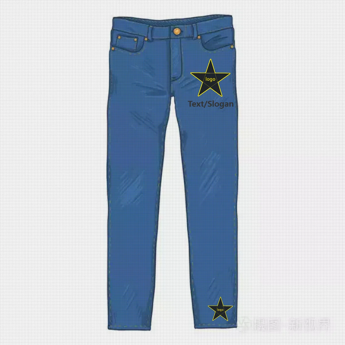 Mens Black Jeans 98%cotton 2%elastane 