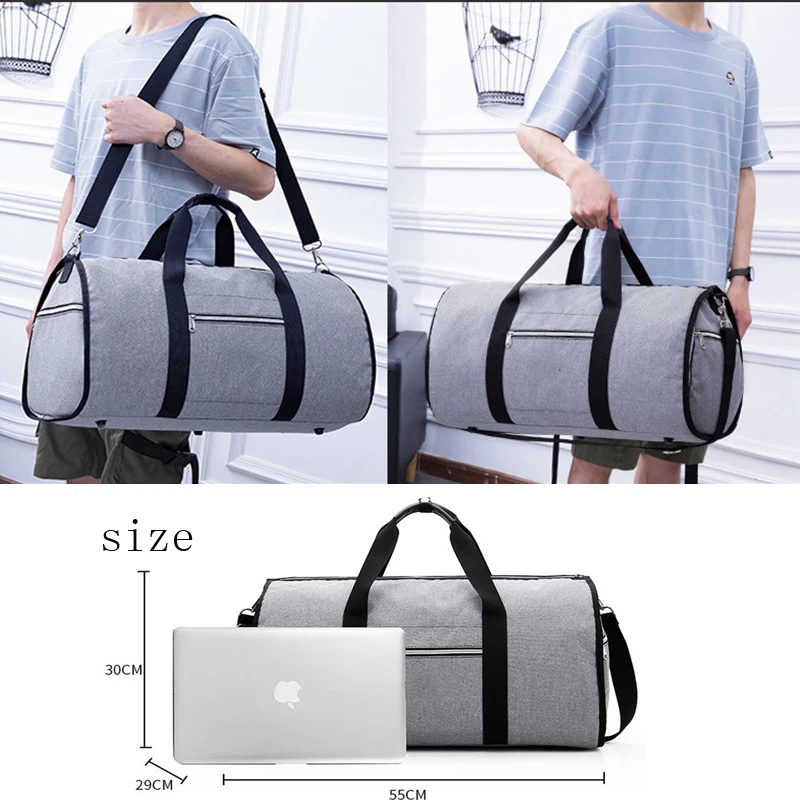 HJKL Водонепроницаемая дорожная сумка мужская одежда Bags2 в 1 большая поклажа сумка для вещей, сумка прямоугольной формы, ручная сумка для отдыха, Женская дорожная сумка B