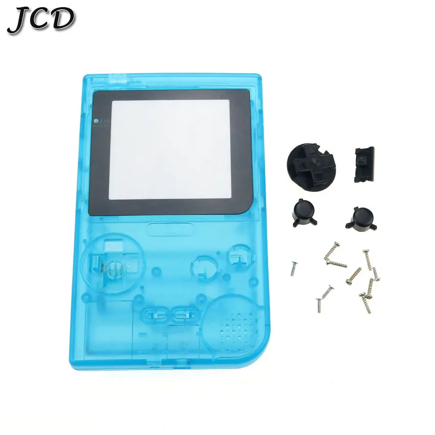 JCD Full Case Cover Housing Shell Replacement for Gameboy Pocket Game Console for GBP grey Shell Case with Buttons Kit