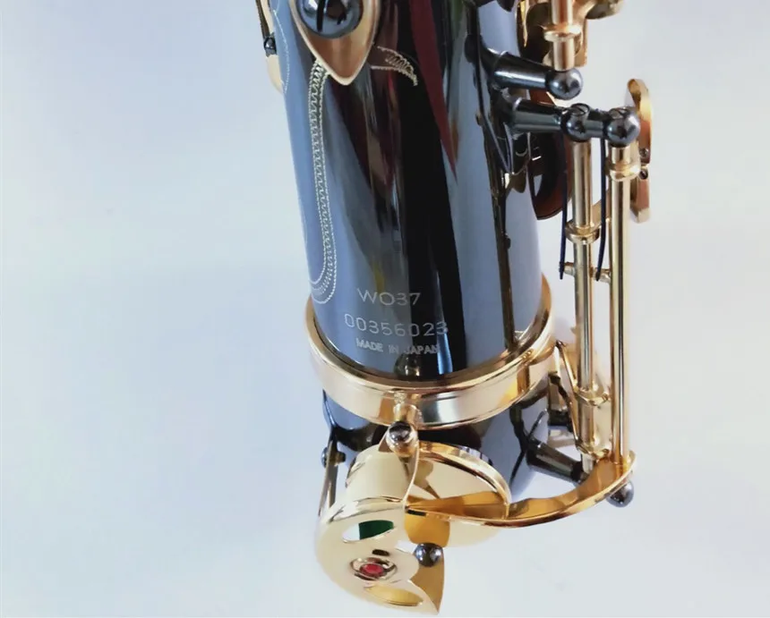 Тенор W037 B плоский музыкальный инструмент золотой ключ саксофон высокое качество латунь жемчужные кнопки с мундштуком