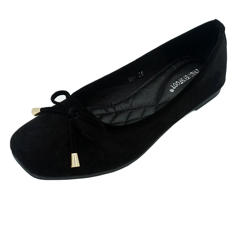 ladies black suede loafers