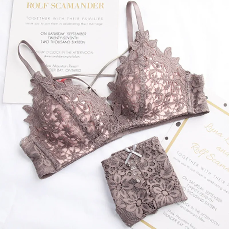 Сексуальное нижнее белье комплект с бюстгальтером без косточек сексуальное для