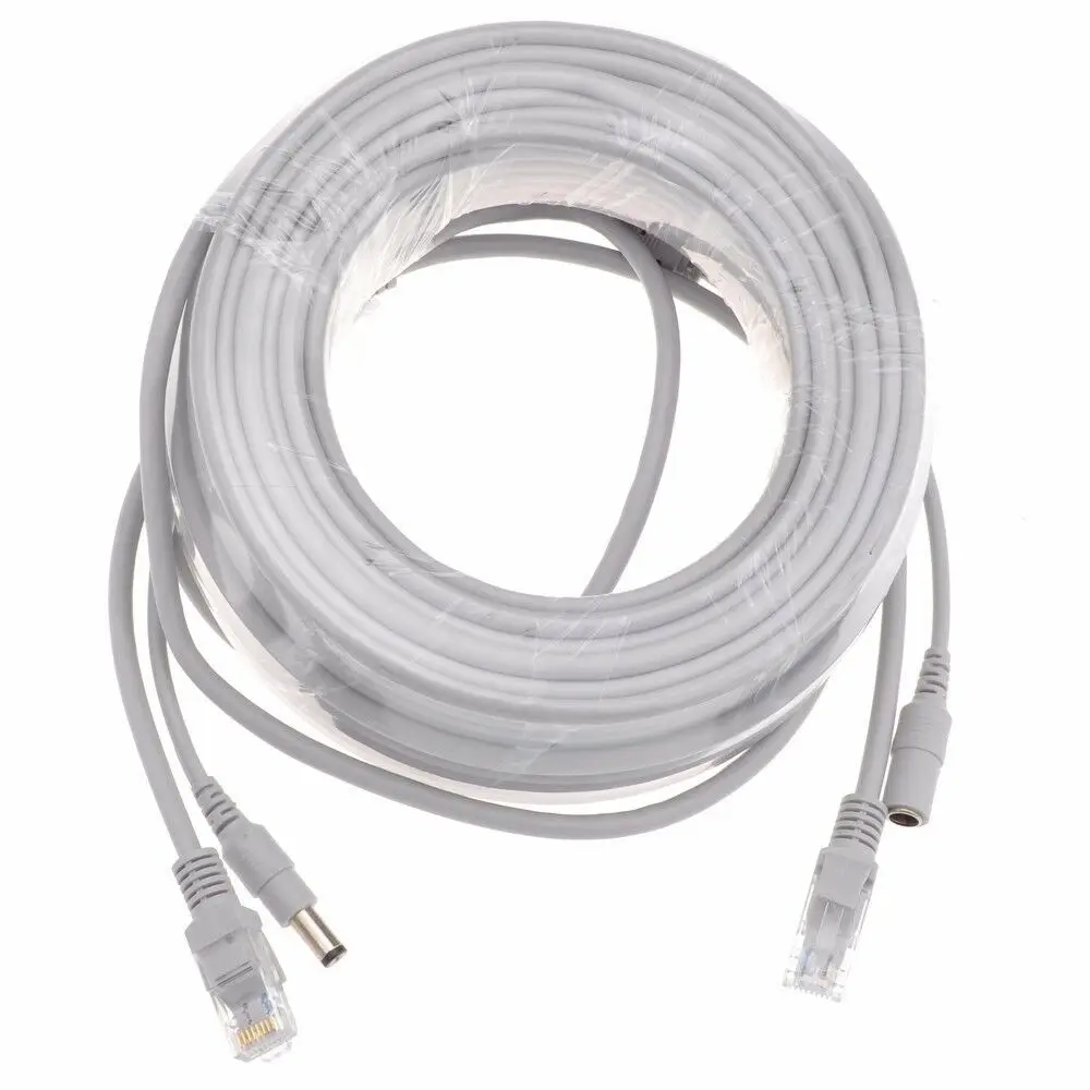 RJ45 Ethernet CCTV кабель Cat5e DC power Cat5 Интернет сетевой кабель LAN компьютер для POE IP камеры системы Concatenon