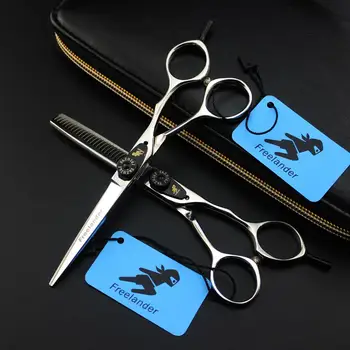 

5.5" High grade 440C hair scissors shears sale japanese hairdressing scissors hairdresser thinning scissors barber shop supplies