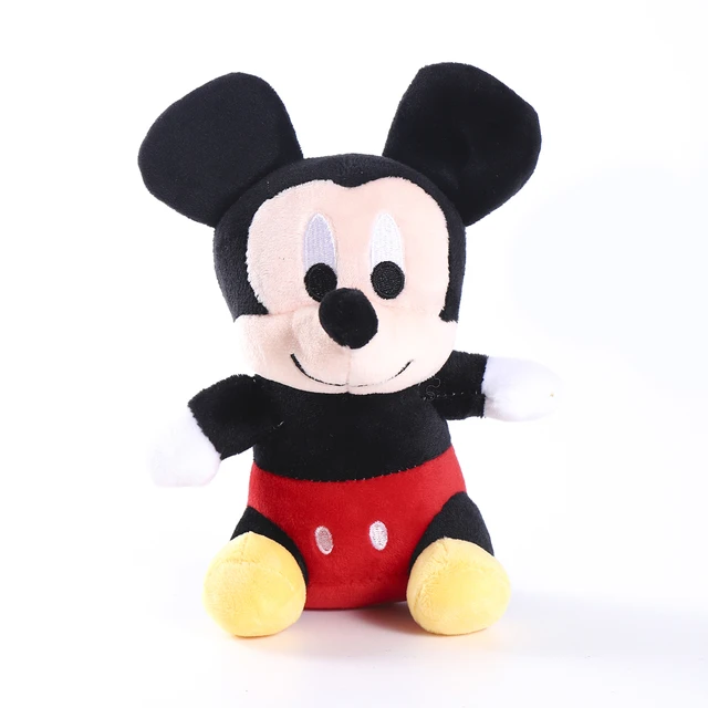 18-25cm Mickey Mouse Minnie Winnie the Pooh Bear Anime Cute Cartoon Plush Dolls Toys Keychain Pendant Kids Birthday Gift