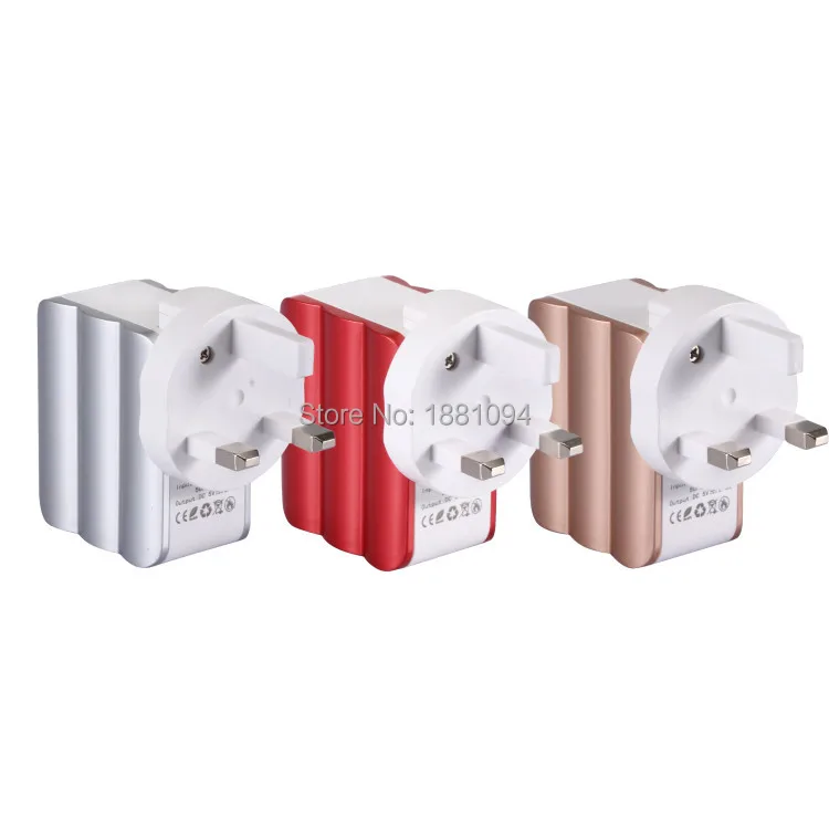 50pcs/lot 2 usb ports EU US UK plug 5V 2.4A charging wall charger power adapter for samsung iphone 5 6 7 8 x