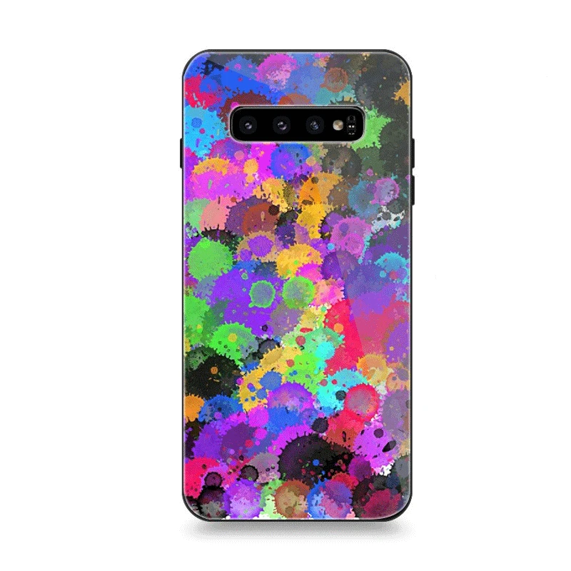 Мобильный чехол для телефона Стекло для samsung A10 A20 A30 A40 A50 A60 A70 S7 край S8 Plus Note 8 9 S10 крышка с ярким рисунком