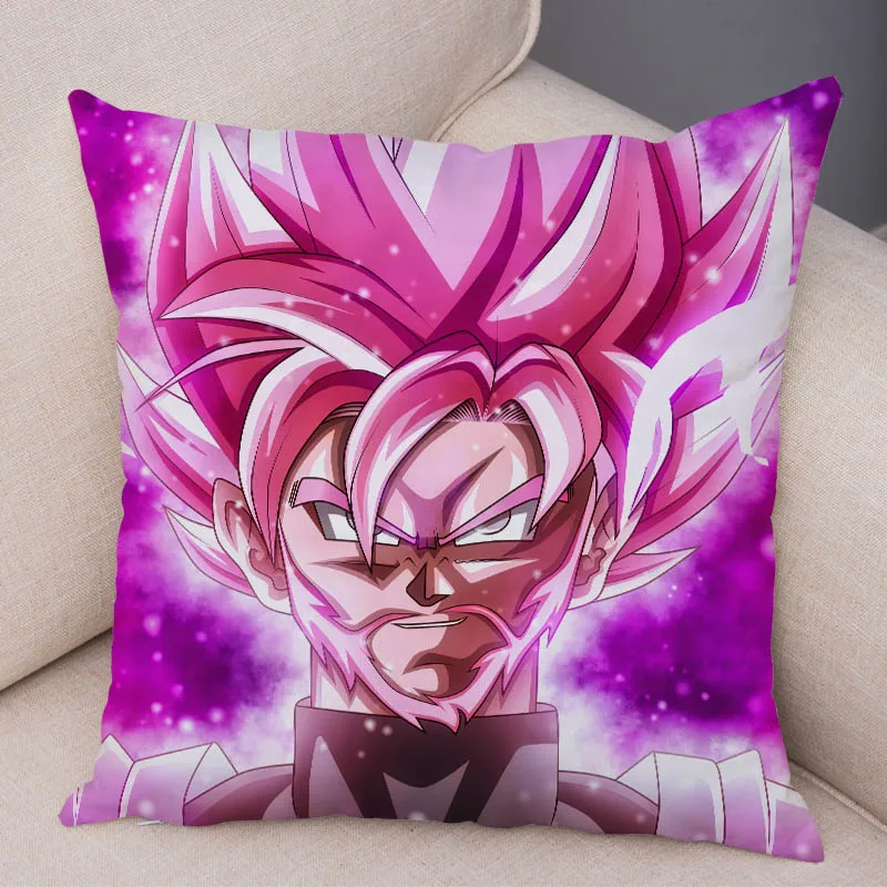 Dragon Ball Z наволочка, Чехол на подушку, домашние декоративные подушки для дивана, подушка для дома Короткие Плюшевые Ботинки Размером 45*45 см Декор японский мультфильм Аниме сын Goku vegeta наволочка - Цвет: 1