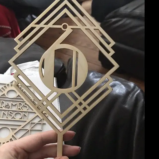 Great Gatsby Party Decorations, Gold table numbers, vintage style table numbers, Art Deco Vintage
