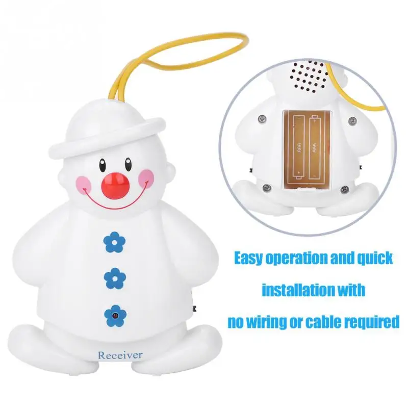 Wireless Baby Cry Detector Wifi Infant Sleep Crying Alarm Safe Call Watcher Reminder Sound Monitor Transmitter+Receiver Portable