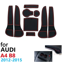Anti-Slip Rubber Cup Cushion Door Groove Mat for Audi A4 B8 8K RS4 S4 S line RS 4 Interior 2012~ Accessories mat for phone