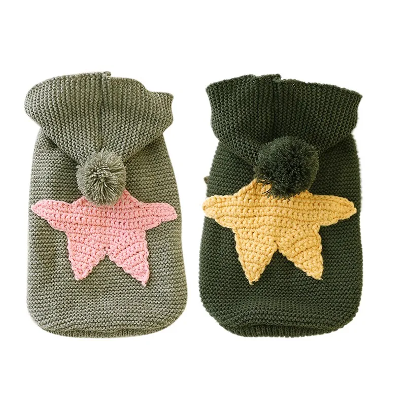 New Dogs Winter Sweater Dog Jacket Coat Apparel Teddy Sweaters Hooded Clothes Sports Hoody Jumper Puppy Pet Cloth #h | Дом и сад