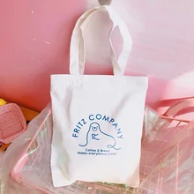 Fritz компания кофе и хлеб делает все лучше Сумка милая Женская Морская лев печать холщовые сумки Повседневная сумка для покупок