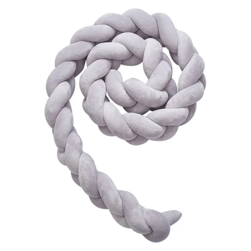 1 meter Ins Baby, нордическая плюшевая подушка с длинным узлом, подушка для кроватки, бампер, Набор подушек, плюшевая подушка с узлом, украшение детской комнаты, новинка - Цвет: 1 meter