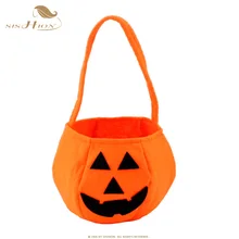 SISHION Haloween тыква сумка Портативный Хэллоуин реквизит корзина Нетканые конфеты унисекс стерео тыква сумка SP0577