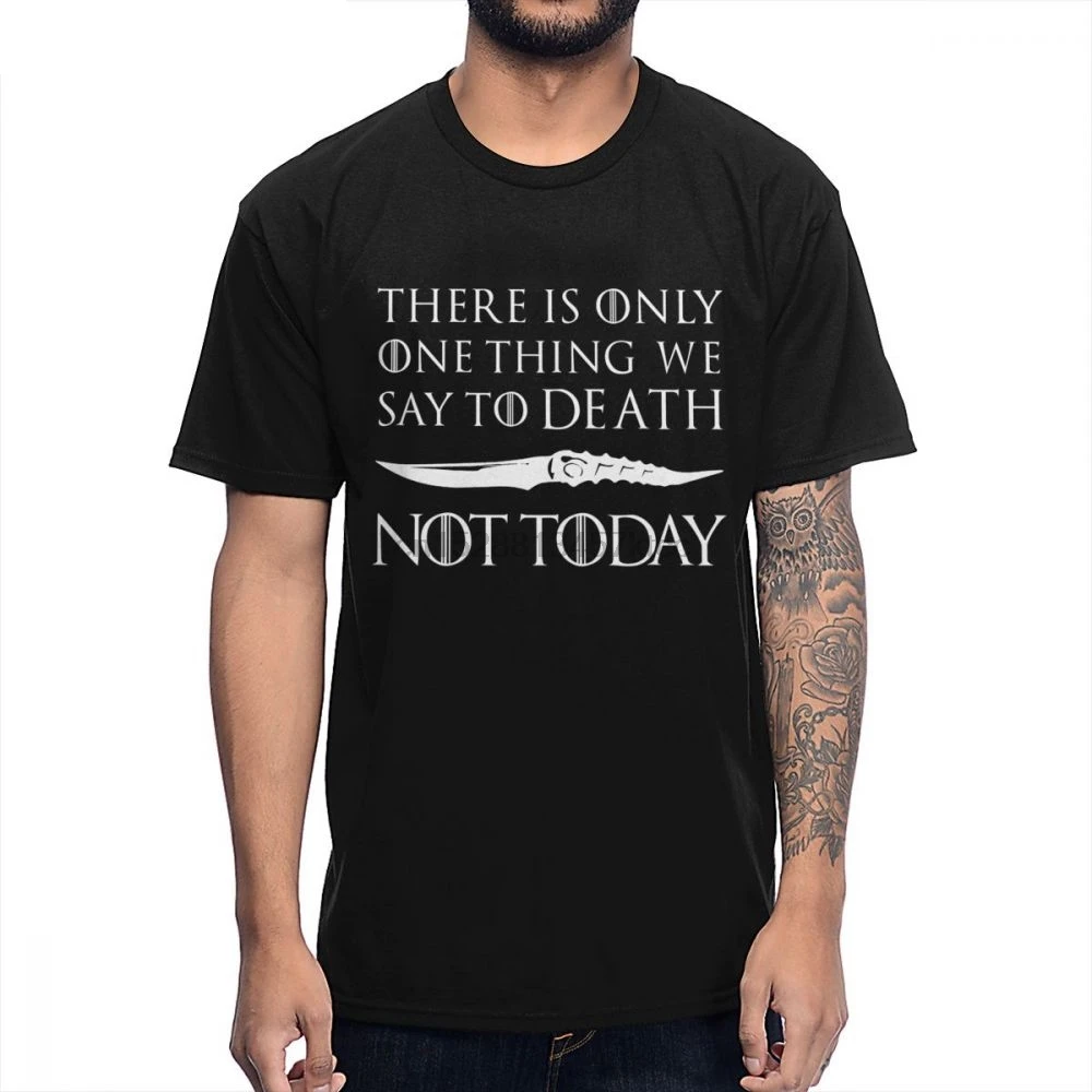 PAS AUJOURD/'HUI T-shirt Arya Stark Game of Thrones Lanister Tee Got Slogan