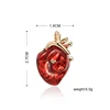 Blucome Red Enamel Vivid Heart Brooches Women Men Sweater Pendant Hospital Clinic Professional Uniform Doctor Brooch Badge Pins ► Photo 2/6