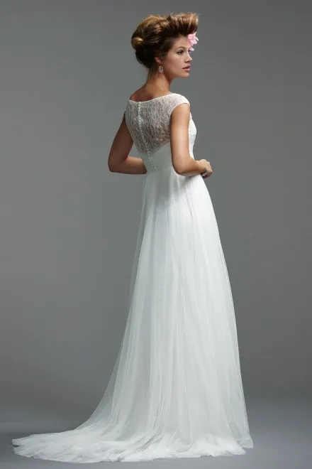 Сексуальное с коротким рукавом стиль романтическая Casamento vestido de noiva, на шнуровке, в винтажном стиле; платья для невест нарядные платья
