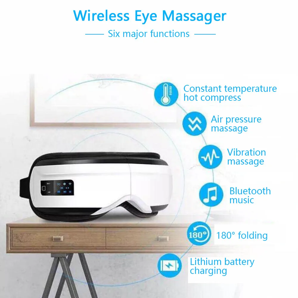 4D умный Электрический Вибрационный массажер для глаз прибор ухода за глазами