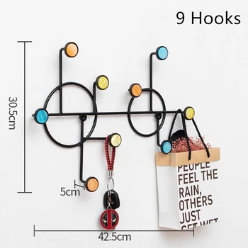 

LCH Nordic Style Macaroon Clothes Hook Keys holder Cupboard Handle Door Pull Handles Brass Color Entryway Wood Hook entryway