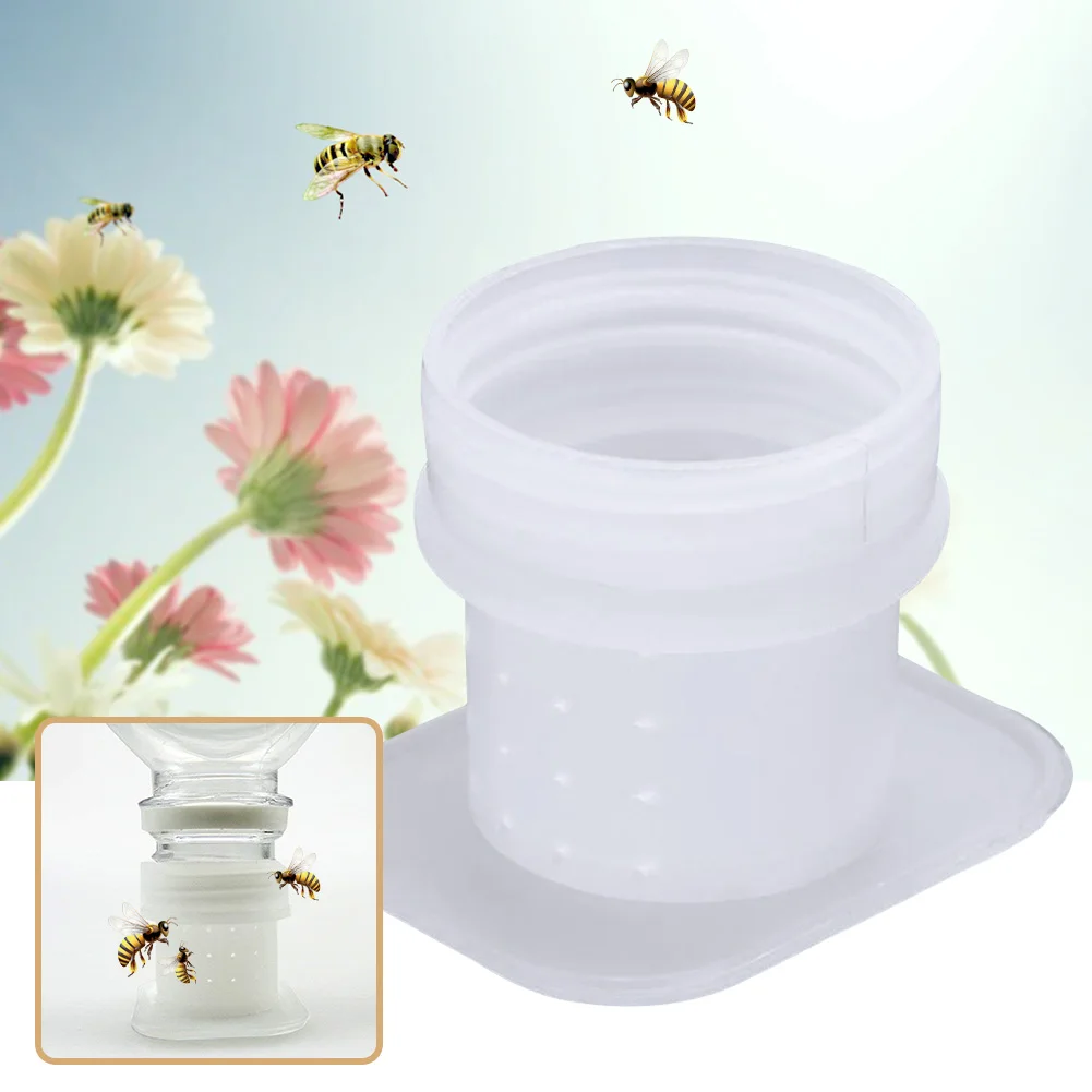 10pcs 2838 Beekeeping Tools Equipment Water Feeding Pinholes Plastic Beekeepers Bee Queen Water Equipment Bee Drinking Fountain