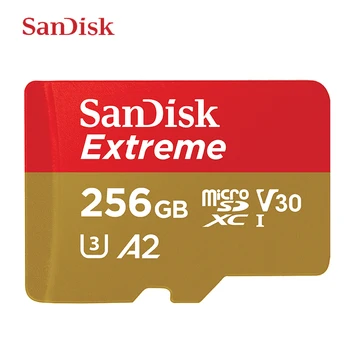 

SanDisk Memory Card A2 High Speed 160MB/s 256GB 128GB 64GB V30 Class 10 UHS-I U3 Mirco SD Card For 1080p Full-HD 3D 4K Video