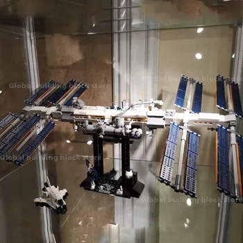

International Space Station creative ideas series 21321 satellite model building block educational toys for children blocks