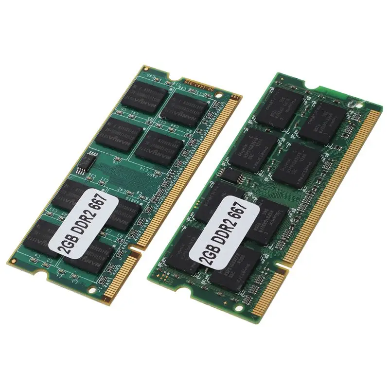 

2x 2GB DDR2 PC2-5300 SODIMM RAM Memory 667MHz 200-pin Notebook Laptop