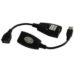 Черный Usb Rj45 кабель для сетевого подключения кабель удлинитель 50 м усилитель сигнала Профессиональный Портативный Модный