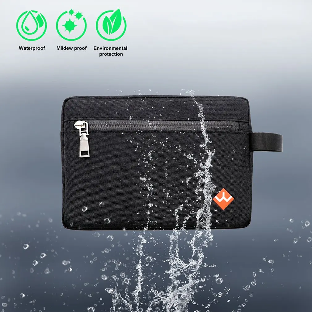 Carbon Fiber Document Bag Deodorant Bag Waterproof Smell Isolation Bag Multi-Function Double Zipper Bag