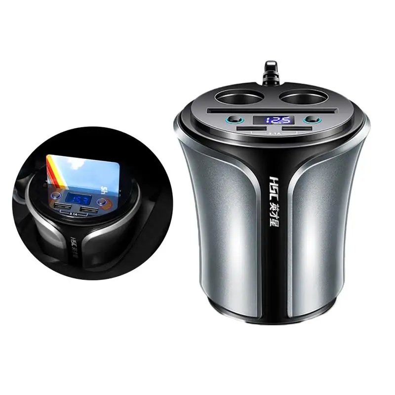 12 V-24 V автомобиль Зарядное устройство аксессуары двойной USB кабель для зарядки один из двух может светильник сигарета зарядное устройство Напряжение Универсальный сигареты светильник er для автомобиля