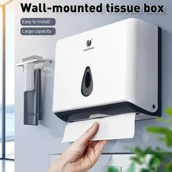 

Toilet Paper Towel Dispenser Tissue Box Holder Wall Mounted Bathroom Decor