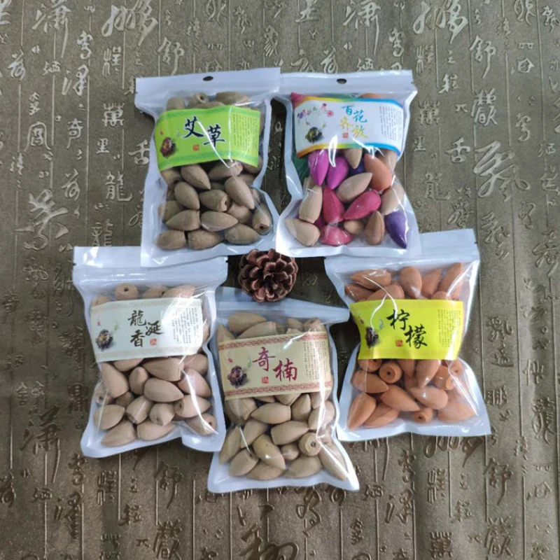 45Pcs/Pack Tower Incense Sandalwood Lavender Smoke Cone Backflow Home Air Freshener Bouquet Natural Reflux | Дом и сад