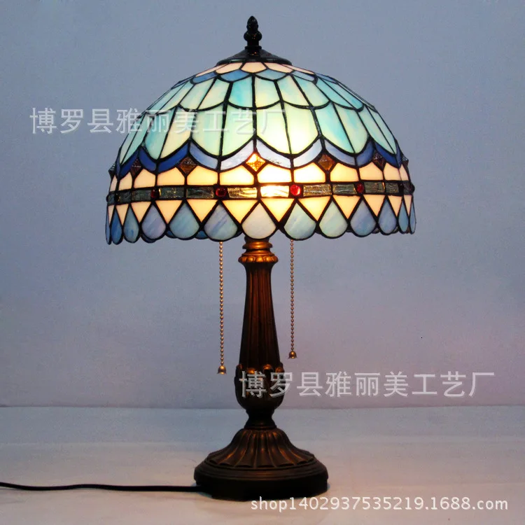Средиземноморский Декор Турецкая мозаика лампы E27 абажур из витражного стекла прикроватная тумбочка для спальни Винтажная настольная лампа светильник светильники