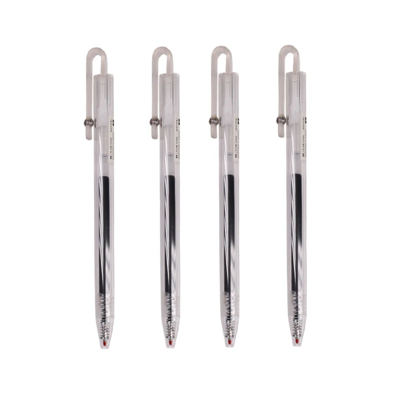 12 pcs 12 pcs Student gel pen 0.5mm simple water pen business office smooth signature pen writing black H3604 - Цвет: 12 pcs